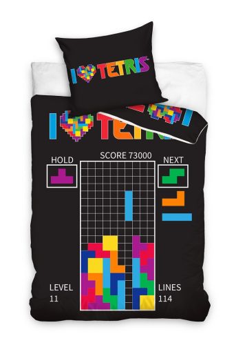Ensemble de housse de couette Tetris 140x200 cm, 70x90 cm