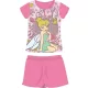 Pyjama d'été en coton à manches courtes pour enfants Disney Fée Clochette - pyjama en jersey - rose