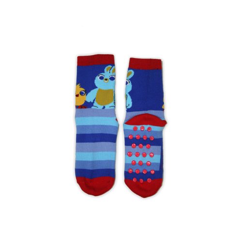 Chaussettes antidérapantes pour enfants Toy Story en peluche - rayé bleu - 23-26