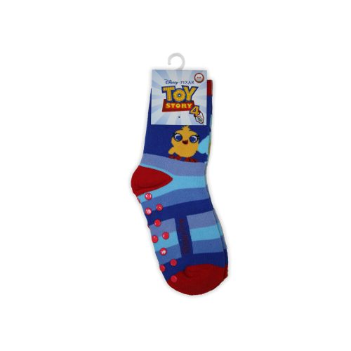 Chaussettes antidérapantes pour enfants Toy Story en peluche - rayé bleu - 27-30