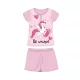Pyjama en coton d'été à manches courtes pour enfants - Licorne