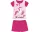 Pyjama en coton d'été à manches courtes pour enfants - Licorne - rose - 134
