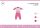 Pyjama bébé en interlock de coton d'hiver - Licorne - rose clair - 80