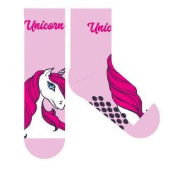   Chaussettes pour enfants licorne antidérapantes en peluche de coton normal