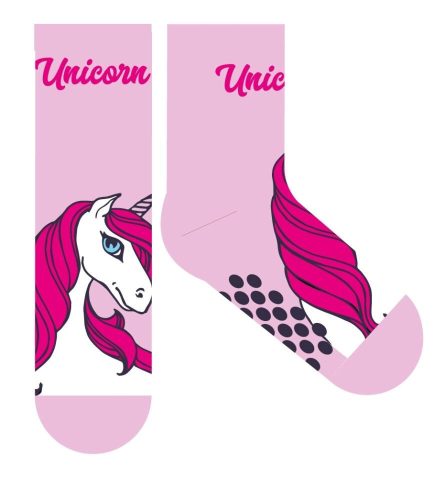 Chaussettes en peluche licorne antidérapantes pour enfants pour l'hiver