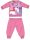 Licorne pyjama épais d'hiver pour bébé - pyjama en flanelle de coton - rose clair - 80