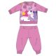 Licorne pyjama épais d'hiver pour bébé - pyjama en flanelle de coton - rose foncé - 86