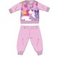 Licorne pyjama épais d'hiver pour bébé - pyjama en flanelle de coton - rose clair - 80