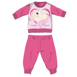   Pyjama d'hiver en coton pour bébé licorne - pyjama interlock - rose - 98