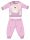 Pyjama d'hiver en coton pour bébé licorne - pyjama interlock - rose clair - 86