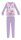 Licorne pyjama en coton d'hiver pour enfants - pyjama interlock - avec inscription Unicorno - violet clair - 110