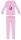 Licorne pyjama en coton d'hiver pour enfants - pyjama interlock - rose clair - 98