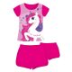Ensemble d'été en coton à motif de licorne - ensemble t-shirt-short