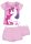 Licorne ensemble d'été en coton - ensemble t-shirt-short - rose clair - 104