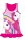 Maillot de bain d'été en coton à motif de licorne - rose - 122