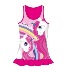   Maillot de bain d'été en coton à motif de licorne - rose - 128