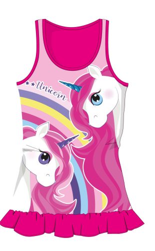 Maillot de bain d'été en coton à motif de licorne - rose - 128