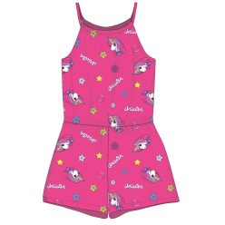  Combinaison d'été en coton à motif de licorne - rose - 128