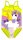 Maillot de bain une pièce pour bébé fille licorne - jaune - 86