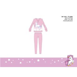   Licorne pyjama en coton fin pour enfants - pyjama jersey - rose clair - 98