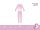 Licorne pyjama en coton fin pour enfants - pyjama jersey - rose clair - 98