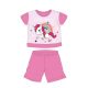 Pyjama d'été à manches courtes de bébé licorne - pyjama en jersey de coton - rose - 92