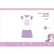 Pyjama en coton d'été sans manches pour enfants avec licorne - pyjama en coton - rose clair
