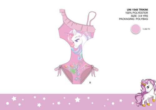 Maillot de bain Licorne pour filles - trikini