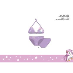   Licorne maillot de bain deux pièces pour filles - bikini avec haut triangle - violet clair - 98