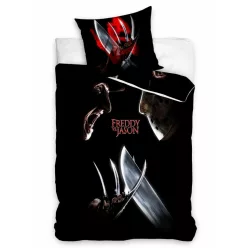   Parure de lit FREDDY CONTRE JASON WARNER BROS 100% coton 140x200 + 70x90