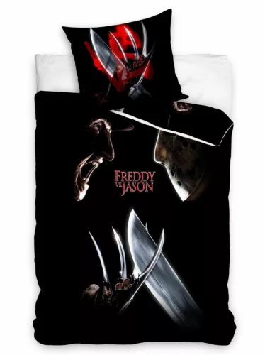 Parure de lit FREDDY CONTRE JASON WARNER BROS 100% coton 140x200 + 70x90