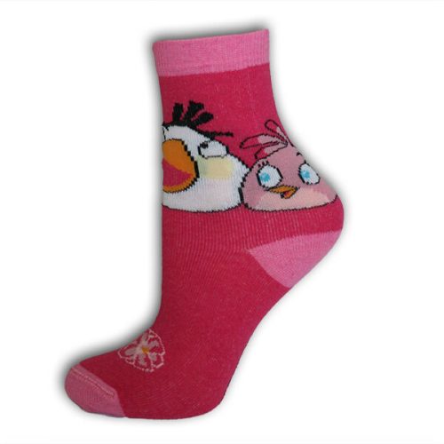 Chaussettes en coton pour enfants - Angry Birds - 23-26 - rose
