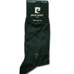   Chaussettes de costume en coton mercerisé pour homme - chaussettes de cheville en coton - 41-45 - gris anthracite - Pierre Cardin