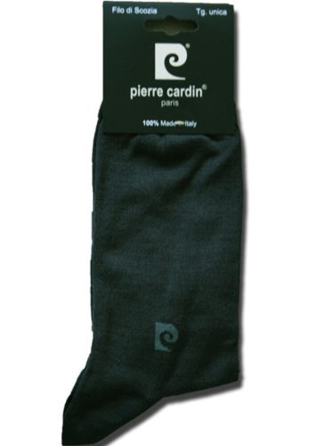 Chaussettes de costume en coton mercerisé pour homme - chaussettes de cheville en coton - 41-45 - gris anthracite - Pierre Cardin