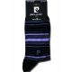 Chaussettes de costume en coton mercerisé pour homme - chaussettes de cheville en coton - 41-45 - à rayures - Pierre Cardin