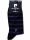 Chaussettes de costume en coton mercerisé pour homme - chaussettes de cheville en coton - 41-45 - à rayures - Pierre Cardin